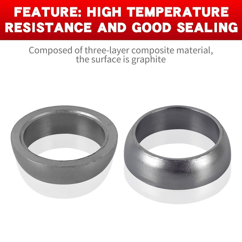 YOSOPP Exhaust Gasket Donut Seal Set - 3610047 for Polaris Sportsman Ranger 700/800/900 (2PCS) - Image 3